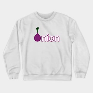 Onion Fun Typography Design Crewneck Sweatshirt